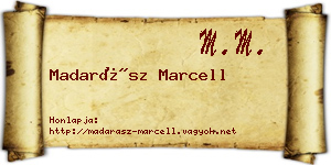 Madarász Marcell névjegykártya