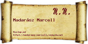 Madarász Marcell névjegykártya